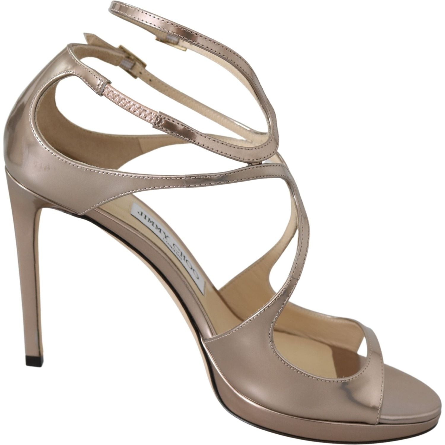 Jimmy Choo Ballet Pink Leather Lance Sandals Pumps