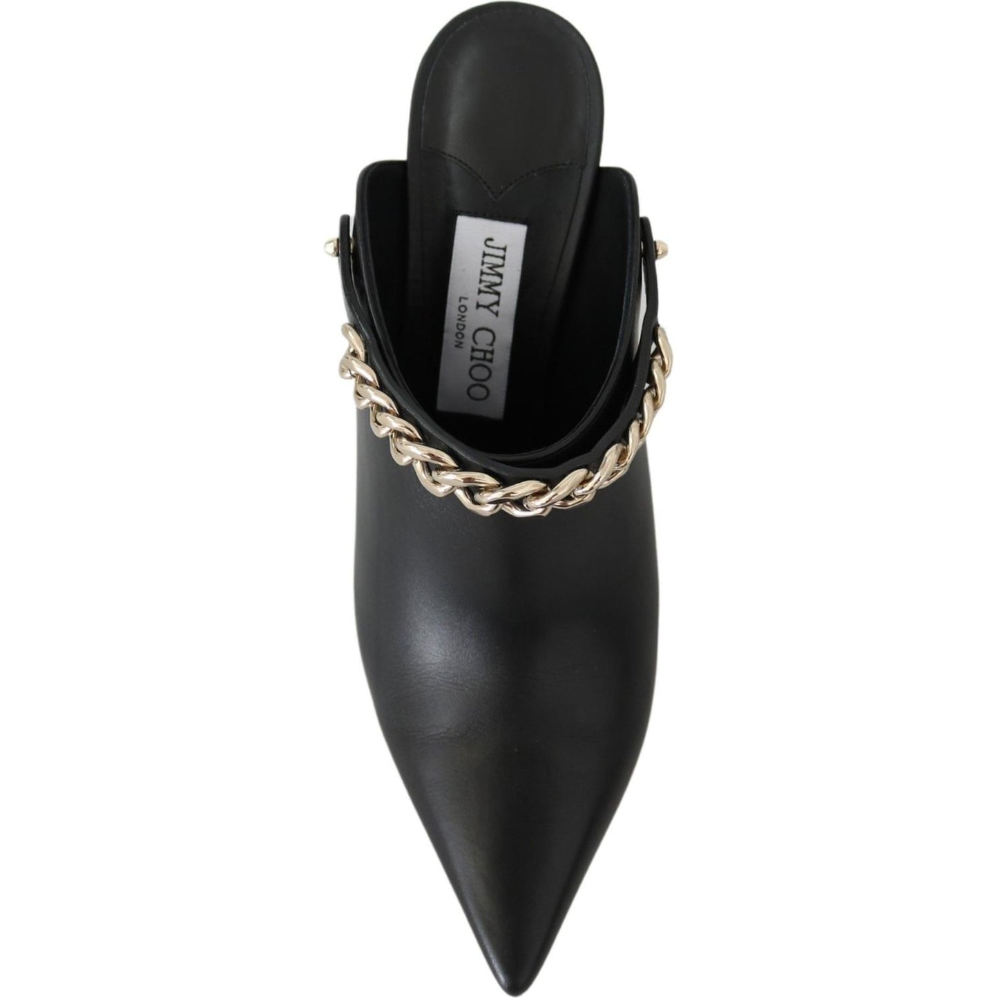 Jimmy Choo Elegant Black Gold Leather Pumps 192954477899
