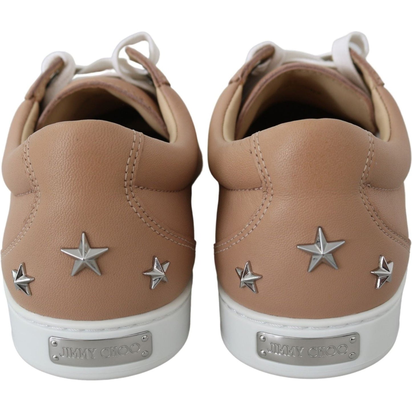 Jimmy Choo Powder Pink Leather Cash Sneakers