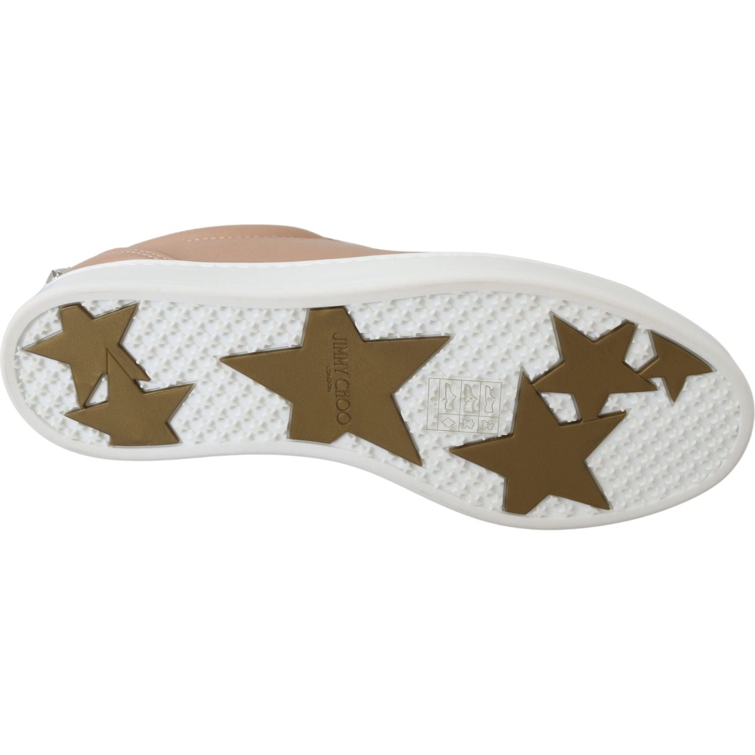 Jimmy Choo Powder Pink Leather Cash Sneakers