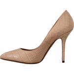 Dolce & Gabbana Beige Leather Bellucci Heels Pumps Shoes LA9811- 36.5