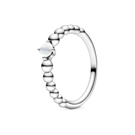 PANDORA JEWELS Mod. WHITE STONE - RING - Size 52 198867C04-52