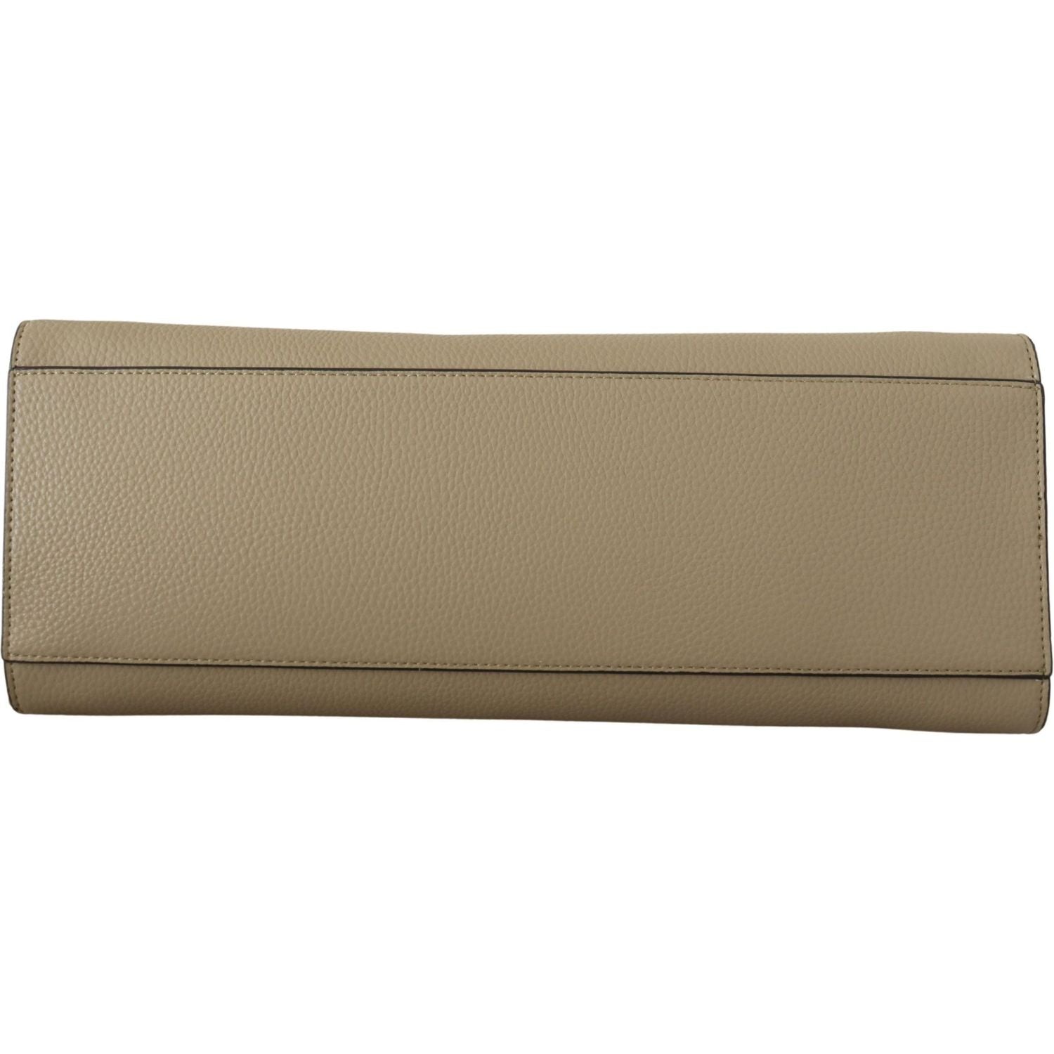 Karl Lagerfeld Sage Green Leather Tote Bag