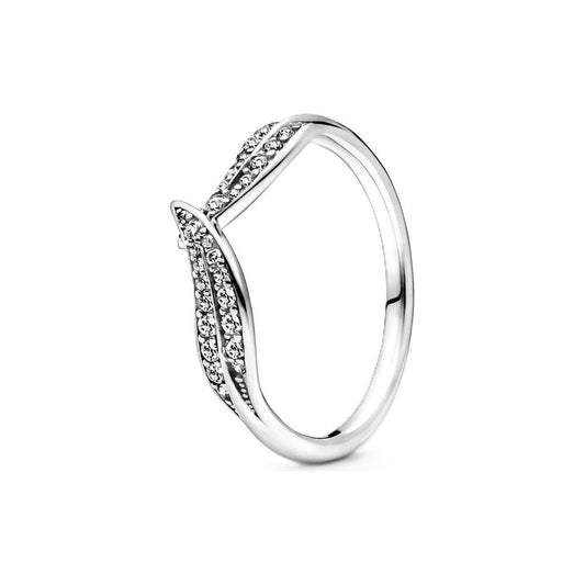 PANDORA JEWELS Mod. LEAF PAVE - RING - Size 52 199533C01-52