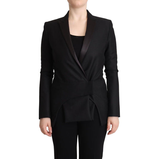Costume National Black Long Sleeves Double Breasted Jacket JKT3228 - 40