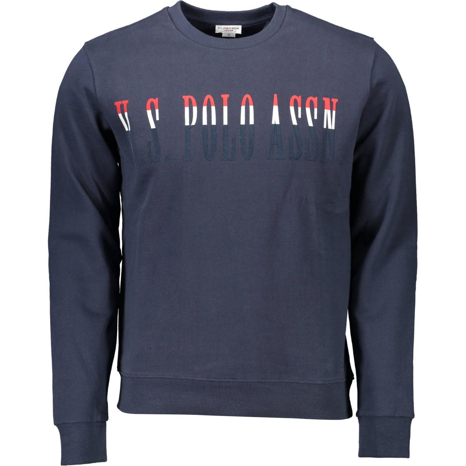 U.S. POLO ASSN. Blue Cotton Men Sweater