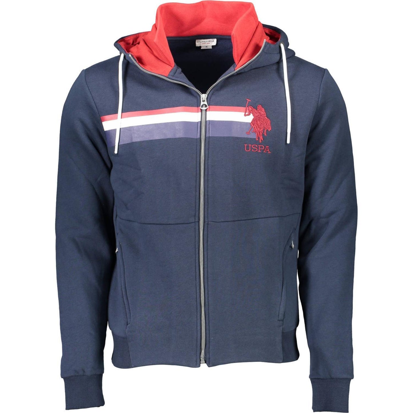 U.S. POLO ASSN. Blue Cotton Men Sweater US-9365-XL