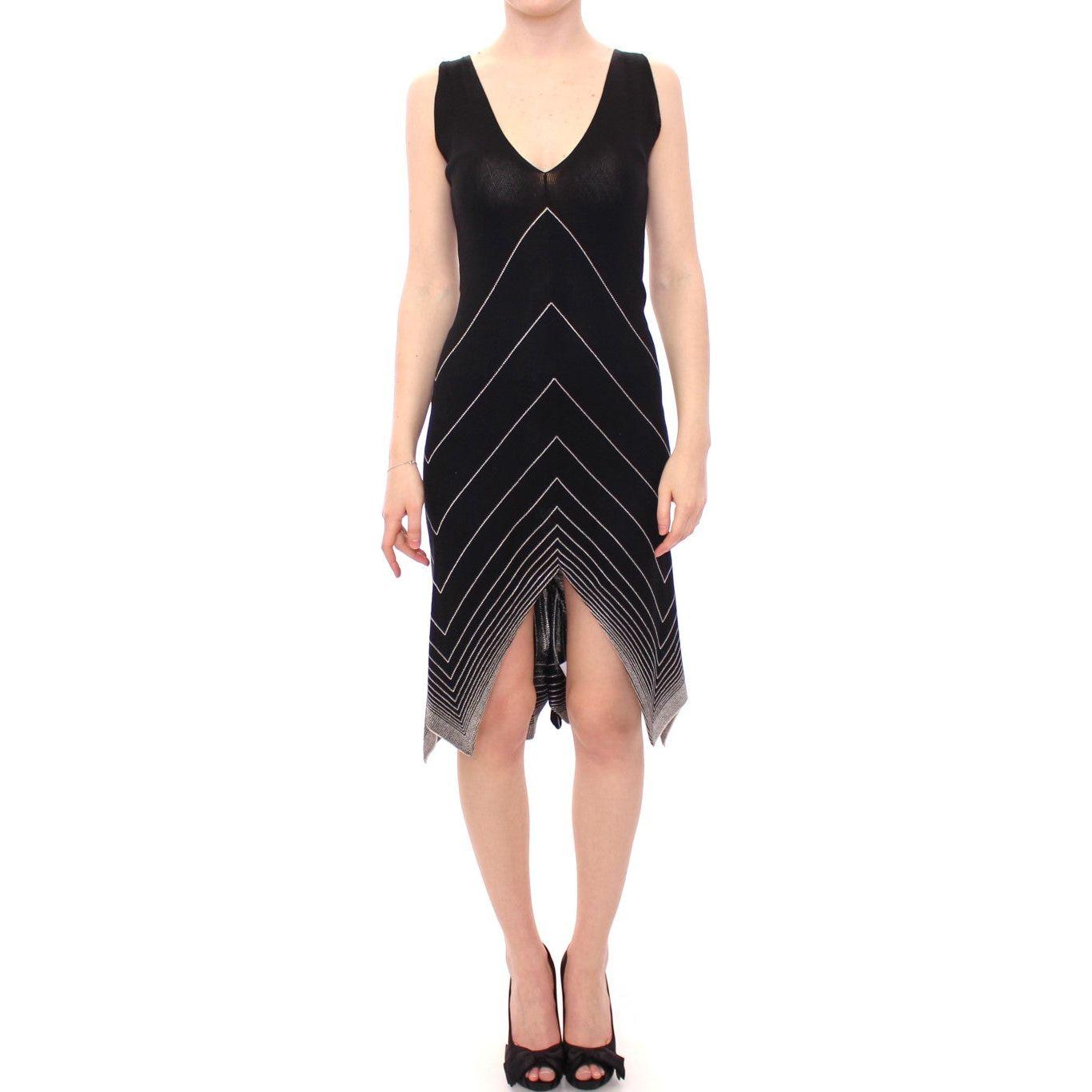 فستان أليس بالمر الأنيق أحادي اللون محبوك