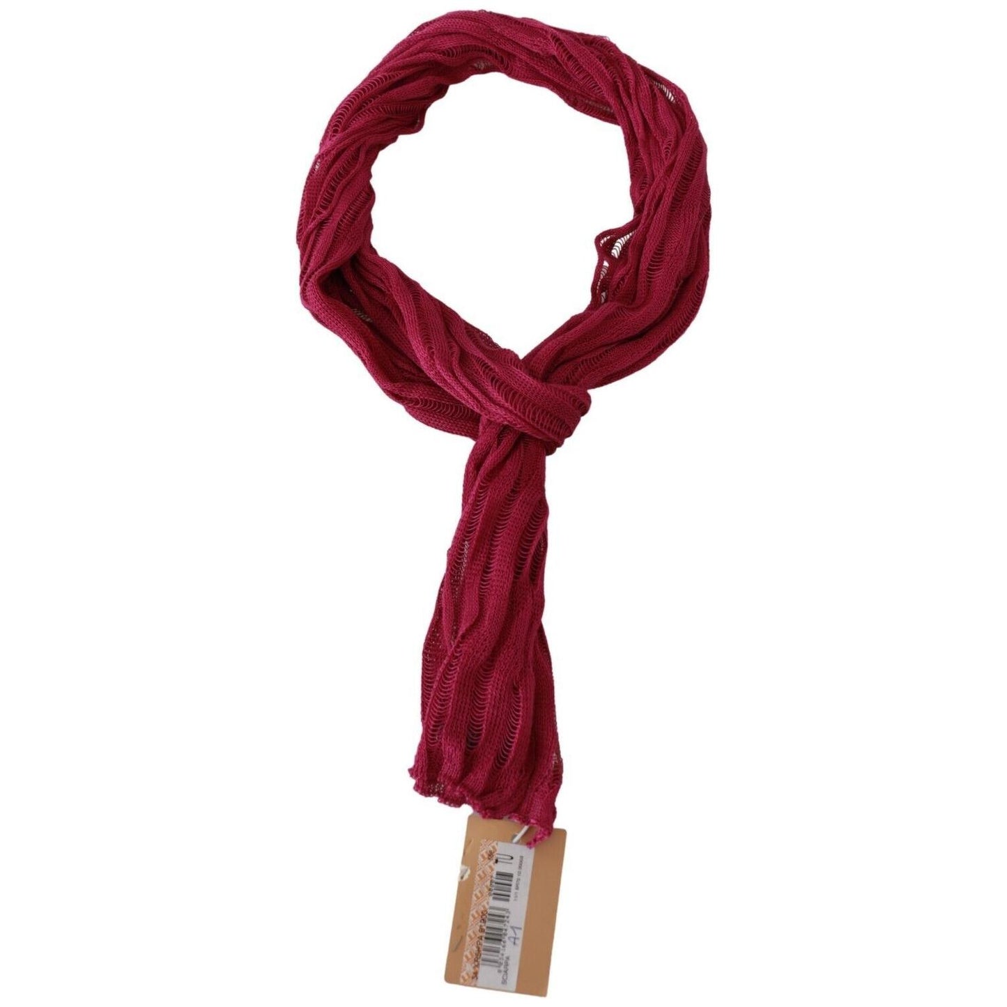 John Galliano Bordeaux Neck Wrap Shawl Foulard Scarf