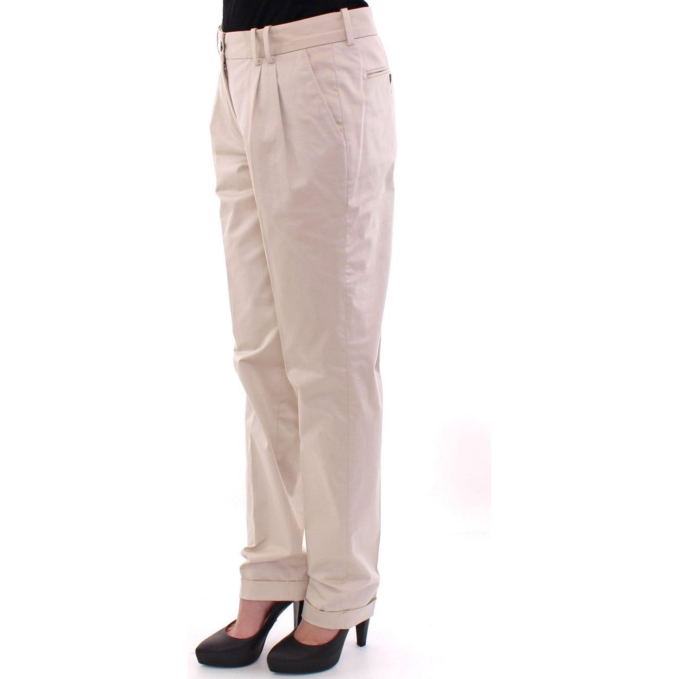Dolce & Gabbana Beige Cotton Chinos Pants