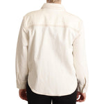 Levi's White Cotton Collared Long Sleeves Button Down Polo Top TSH7086 - 44