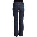 GF Ferre Blue Cotton Mid Waist Flared Denim Jeans PAN72222 - 31