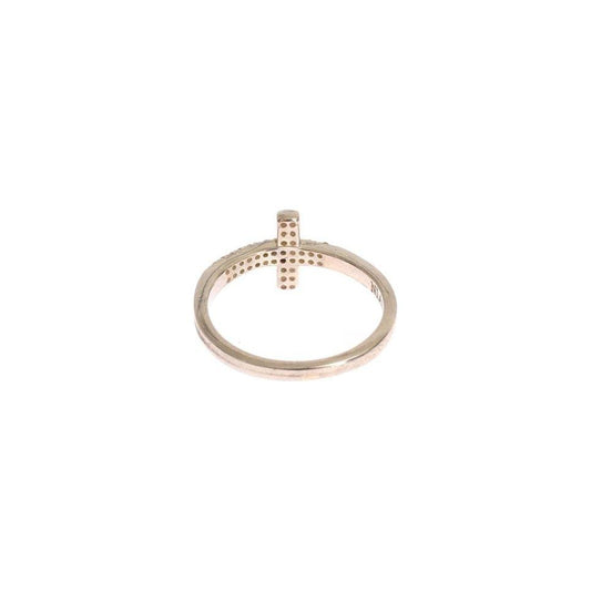 Nialaya Silver CZ Cross 925 Ring SMY11065-7