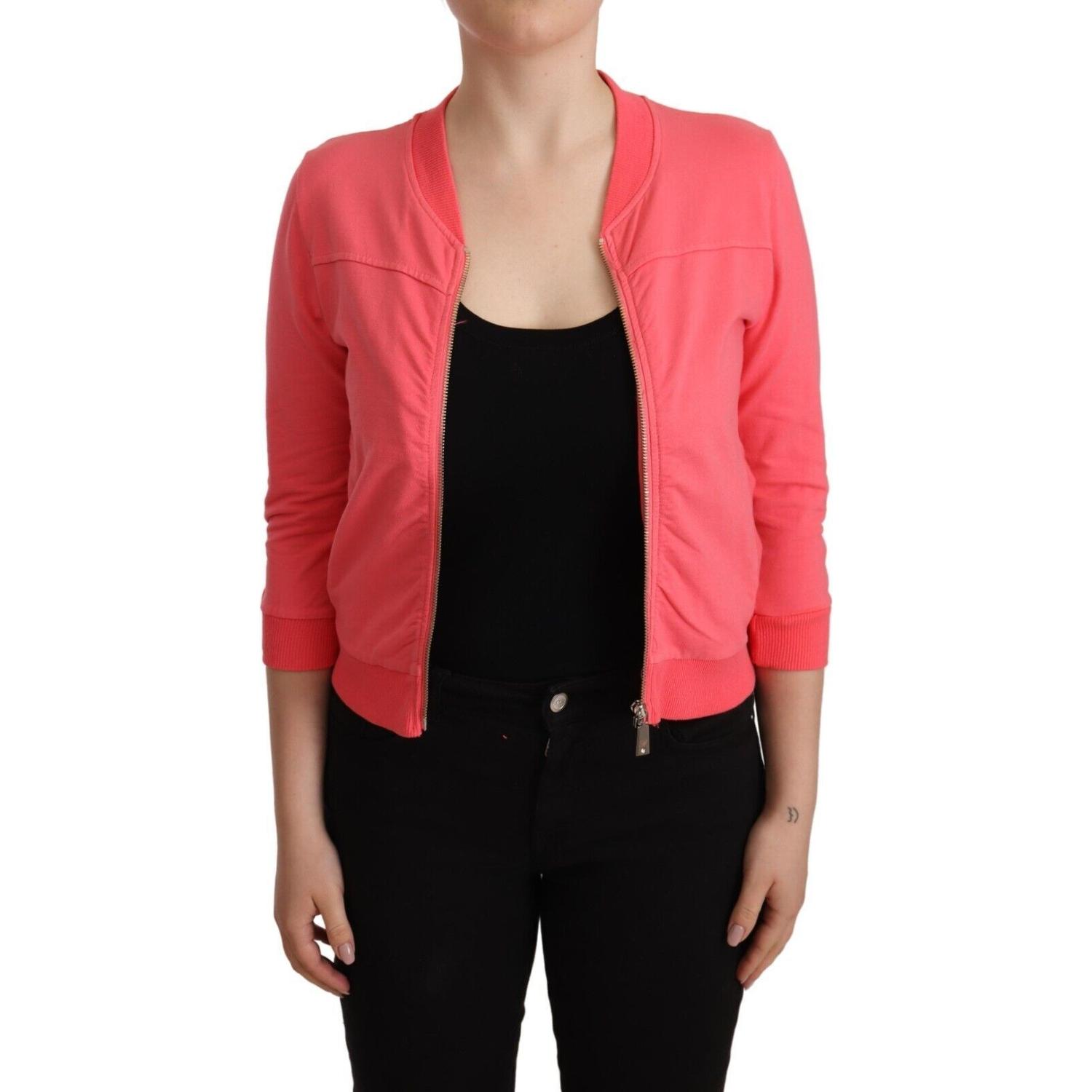 سترة بلومارين الأنيقة ذات السحاب الكامل باللون الوردي