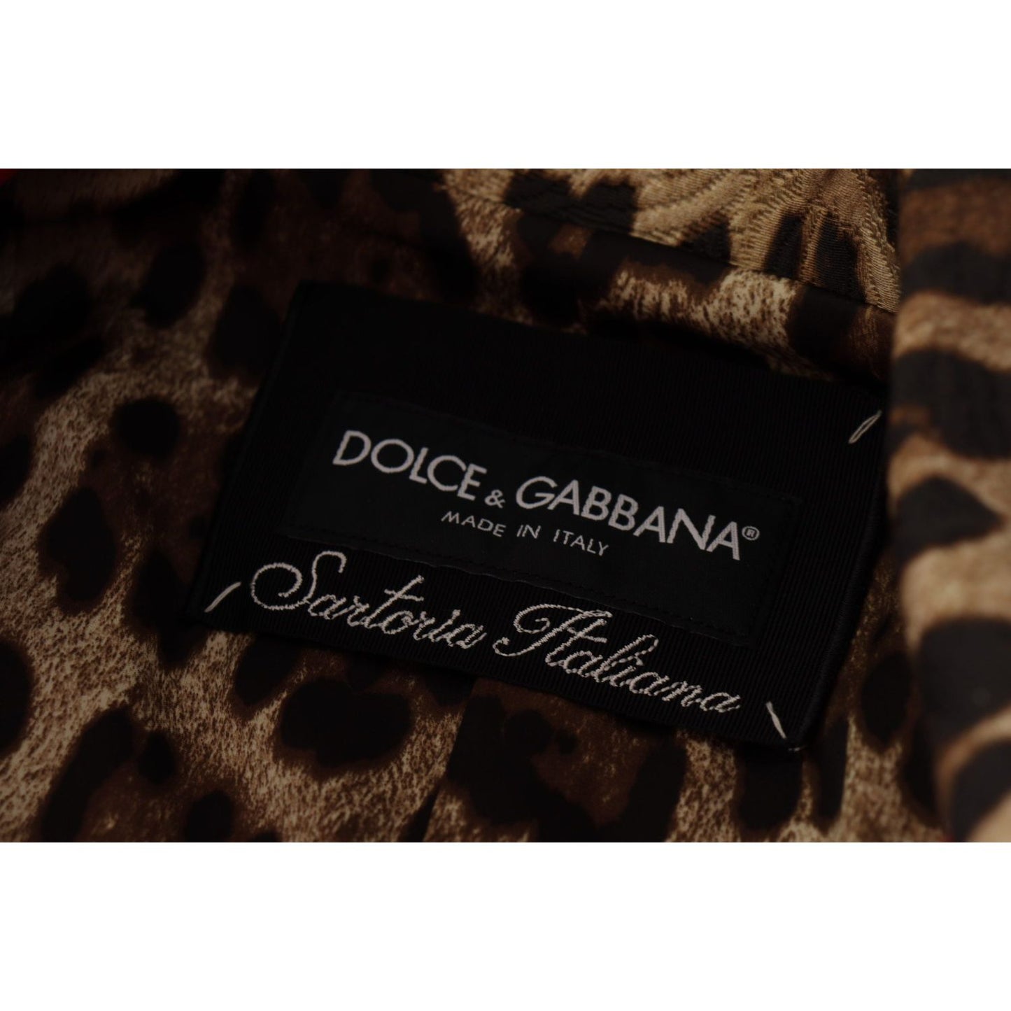 Dolce & Gabbana Dolce & Gabbana Elegant Red Leopard Trench Coat JKT3317- 38 1% Rayon,12% Cotton,1728,2% Silk,67345645728,Clothing,Dolce & Gabbana,IT36|XXS,IT38|XS,Jackets & Coats - Women - Clothing,Material: 85% Wool,New with tags,Red,Women,Women - Clothi