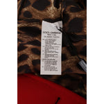 Dolce & Gabbana Dolce & Gabbana Elegant Red Leopard Trench Coat JKT3317- 38 1% Rayon,12% Cotton,1728,2% Silk,67345645728,Clothing,Dolce & Gabbana,IT36|XXS,IT38|XS,Jackets & Coats - Women - Clothing,Material: 85% Wool,New with tags,Red,Women,Women - Clothi