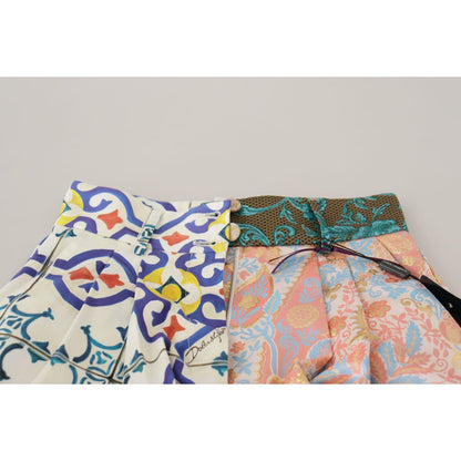 Dolce & Gabbana Multicolor High Waist Hot Pants Shorts