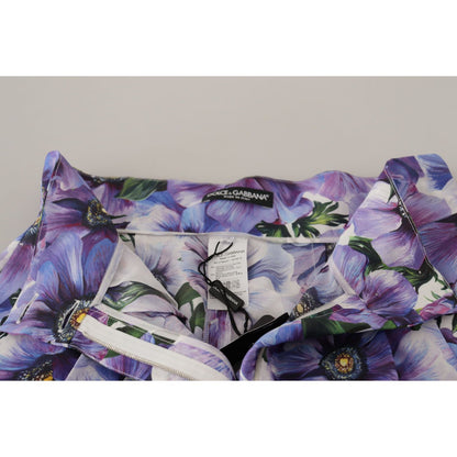 Dolce & Gabbana Purple Anemone High Waist Hot Pants Shorts