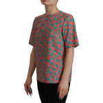 Dolce & Gabbana Pink Sail Boat Print Cotton T-shirt TSH7831- 38