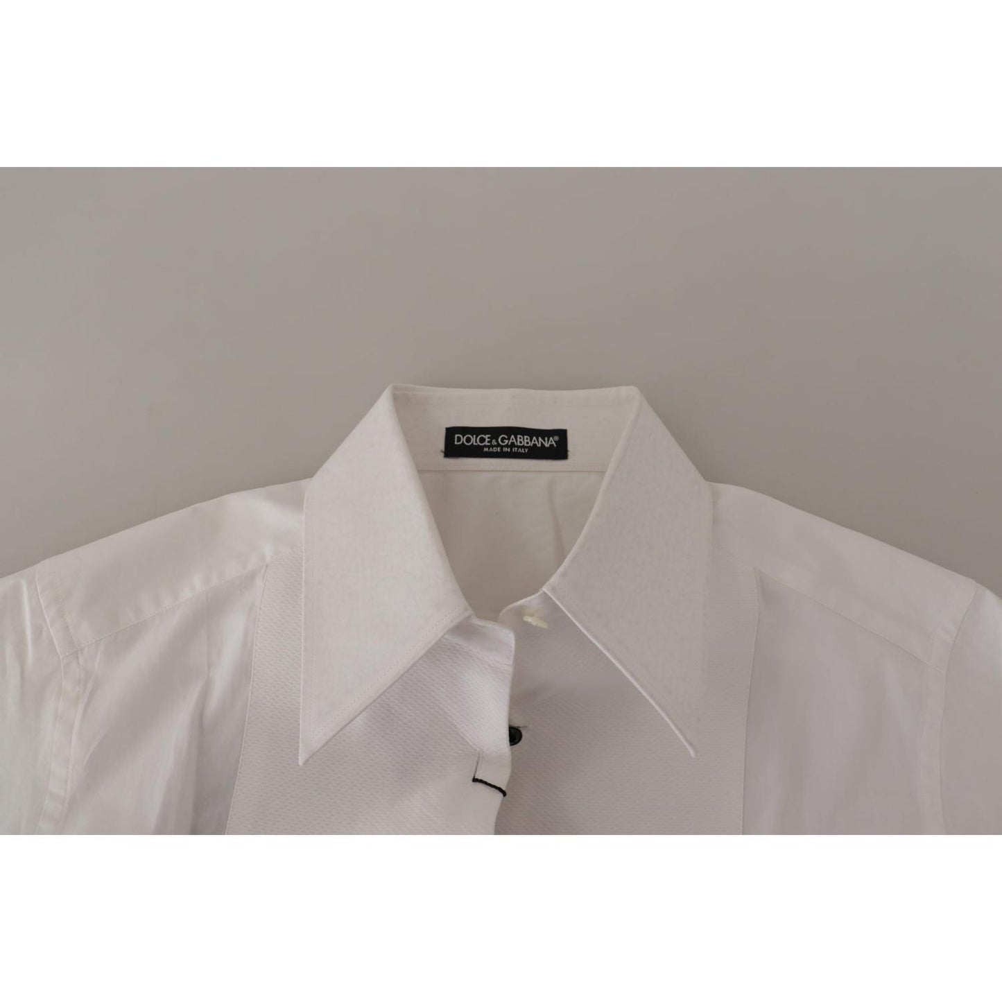 Dolce & Gabbana White Sleeveless Tuxedo Formal Blouse Top TSH7856- 44