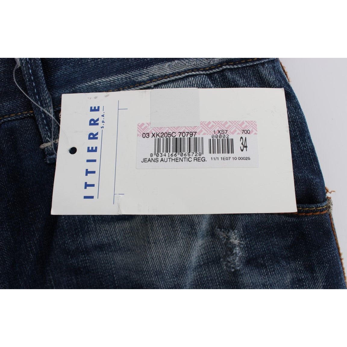 Acht Blue Wash Cotton Denim Regular Fit Jeans SIG30500-1