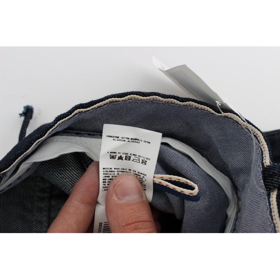 بنطلون جينز رجالي أنيق بقصّة مستقيمة باللون الأزرق من Acht