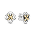 PANDORA JEWELS Mod. TWO-TONE FLOWER 299349C00