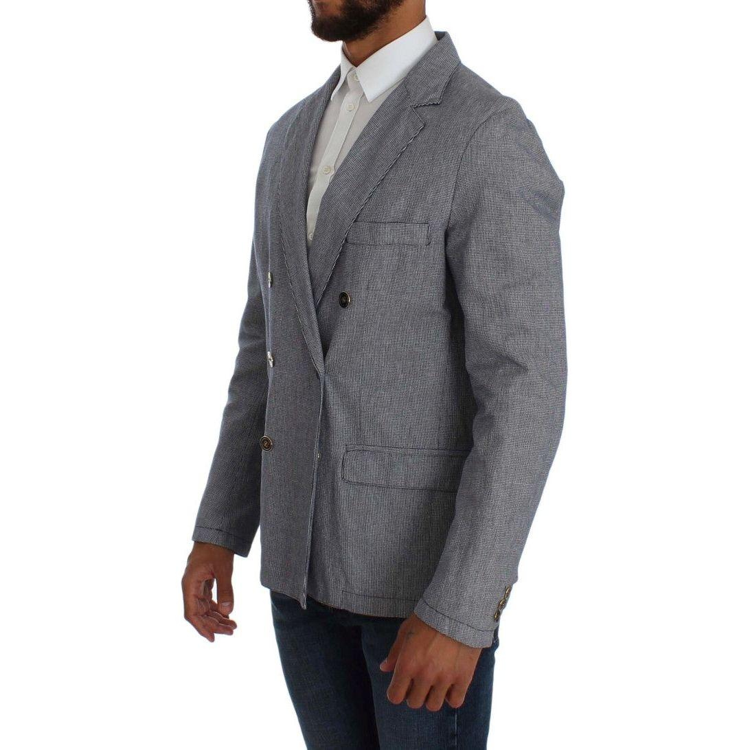 Master Coat Blue Double Breasted Regular Fit Blazer