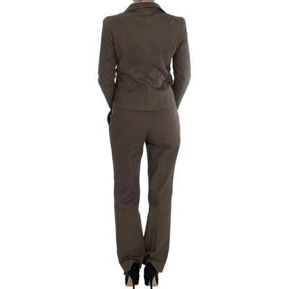 BENCIVENGA Beige Wool Cotton Suit