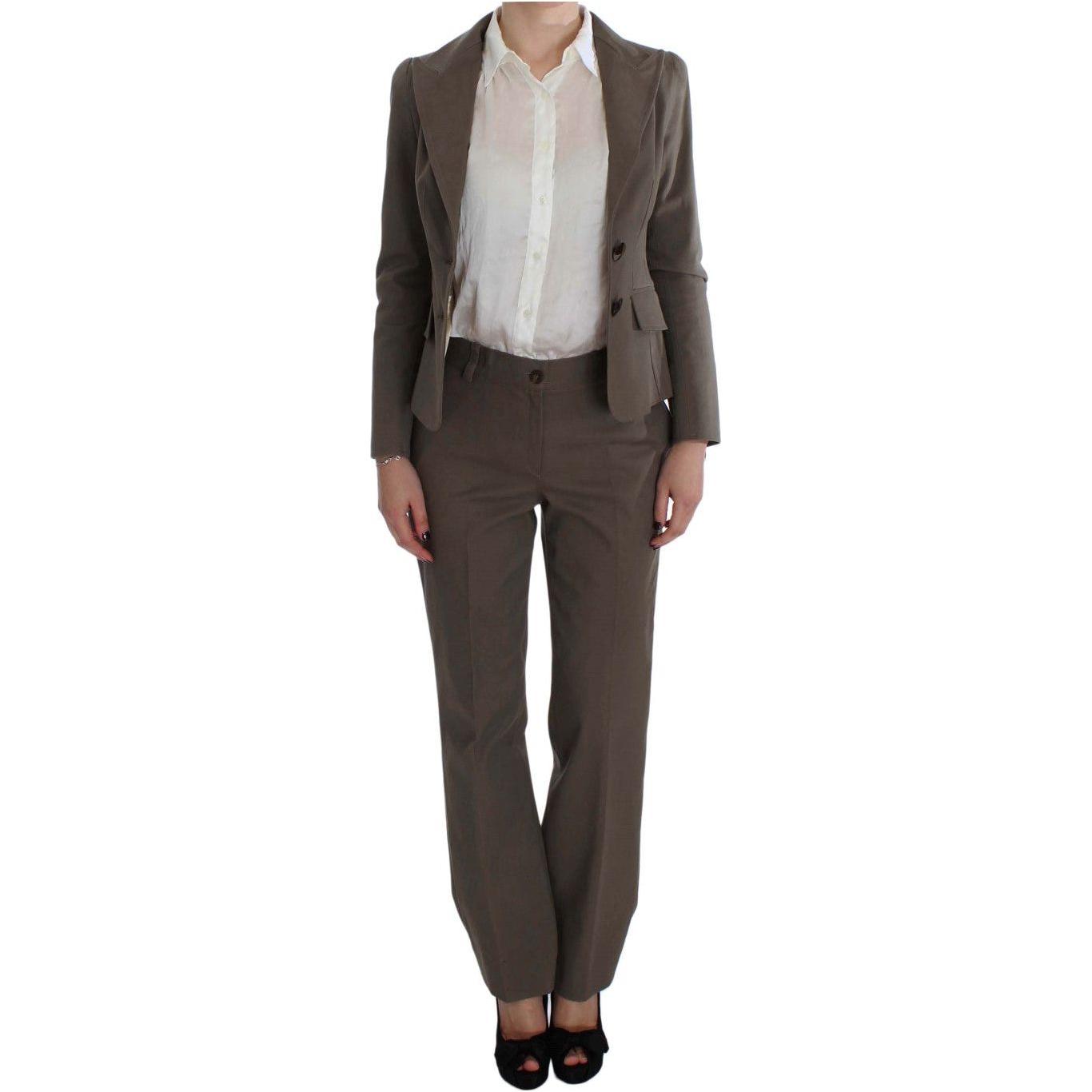 BENCIVENGA Beige Wool Cotton Suit SIG30891-3