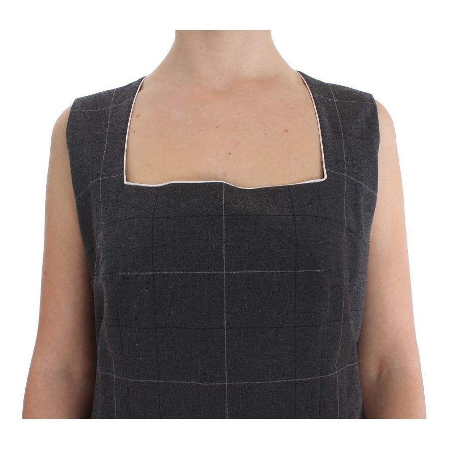 طقم بدلة BENCIVENGA الأنيقة ذات المربعات الرمادية