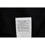 Exte Black Blue Cotton Stretch Straight Skirt SIG30932-1