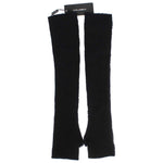 Dolce & Gabbana Black Cashmere Sequined Finger Less Gloves LB67-2