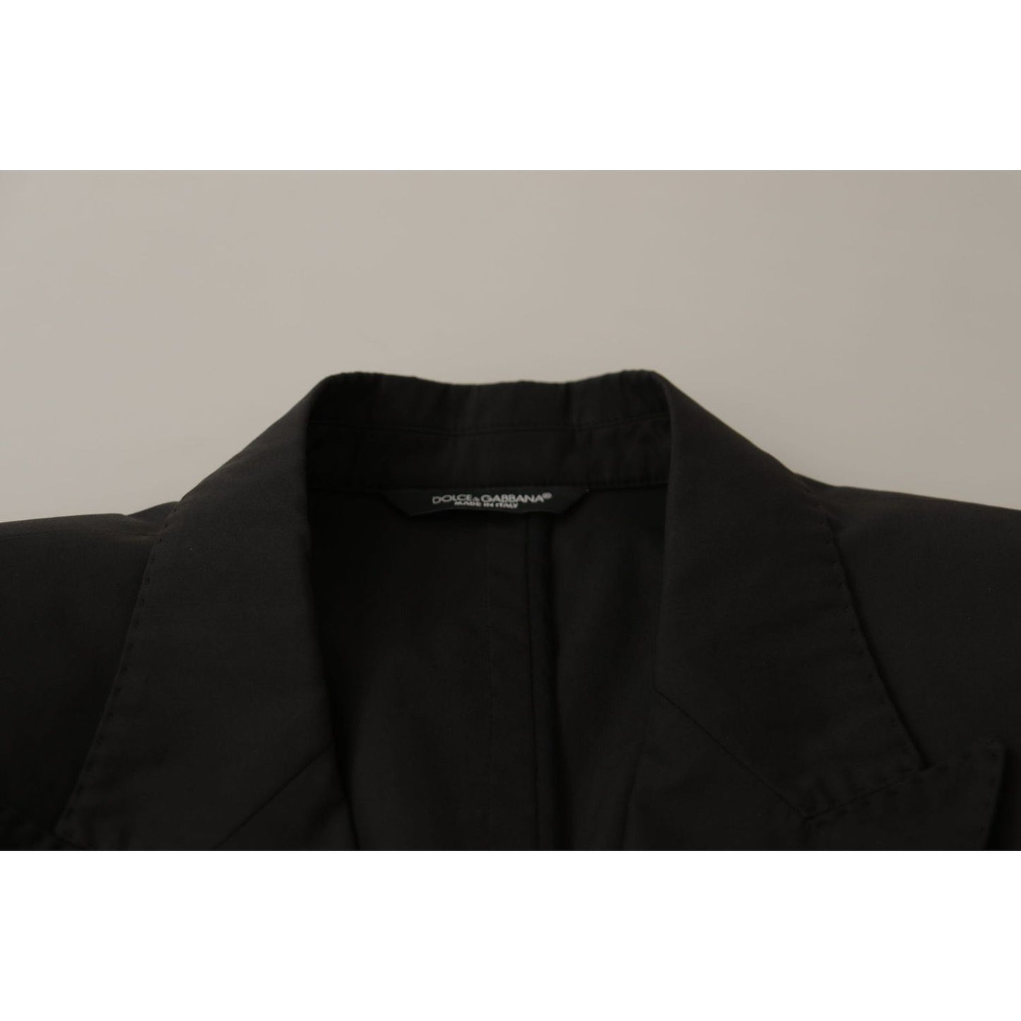Dolce & Gabbana Black Single Breasted TAORMINA Breasted Blazer JKT3381- 50