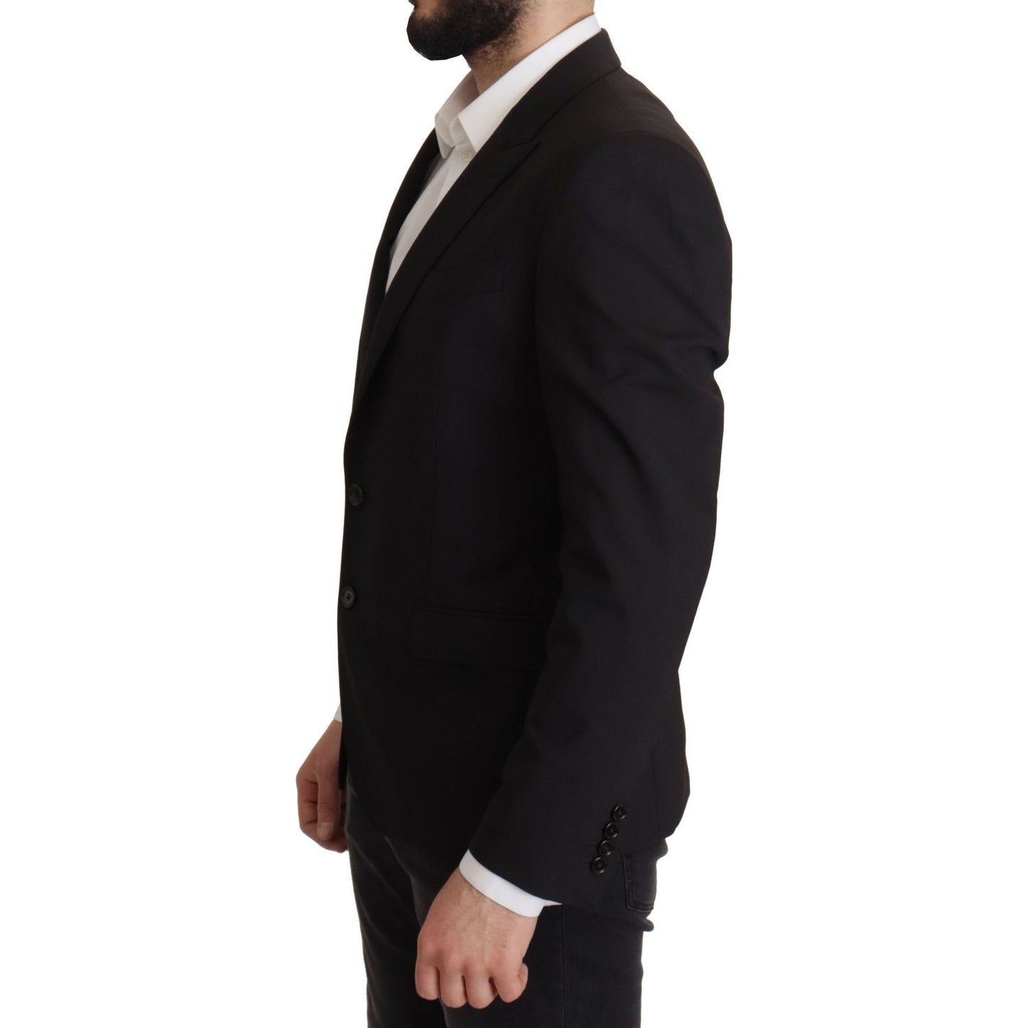 Dolce & Gabbana Black Single Breasted Jacket MARTINI Blazer JKT3411- 50