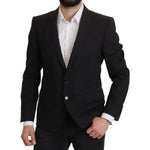Dolce & Gabbana Black Single Breasted Jacket MARTINI Blazer JKT3411- 50