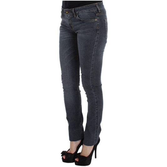 Cavalli Blue Wash Cotton Blend Slim Fit Jeans SIG32575-1