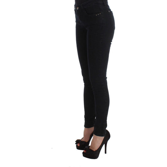 Costume National Black Cotton Slim Fit Denim Jeans SIG30116-1