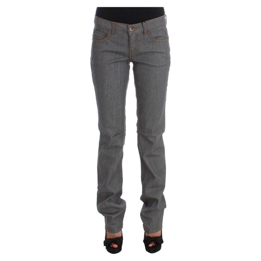 Costume National Gray Cotton Regular Fit Denim Jeans SIG30117-1
