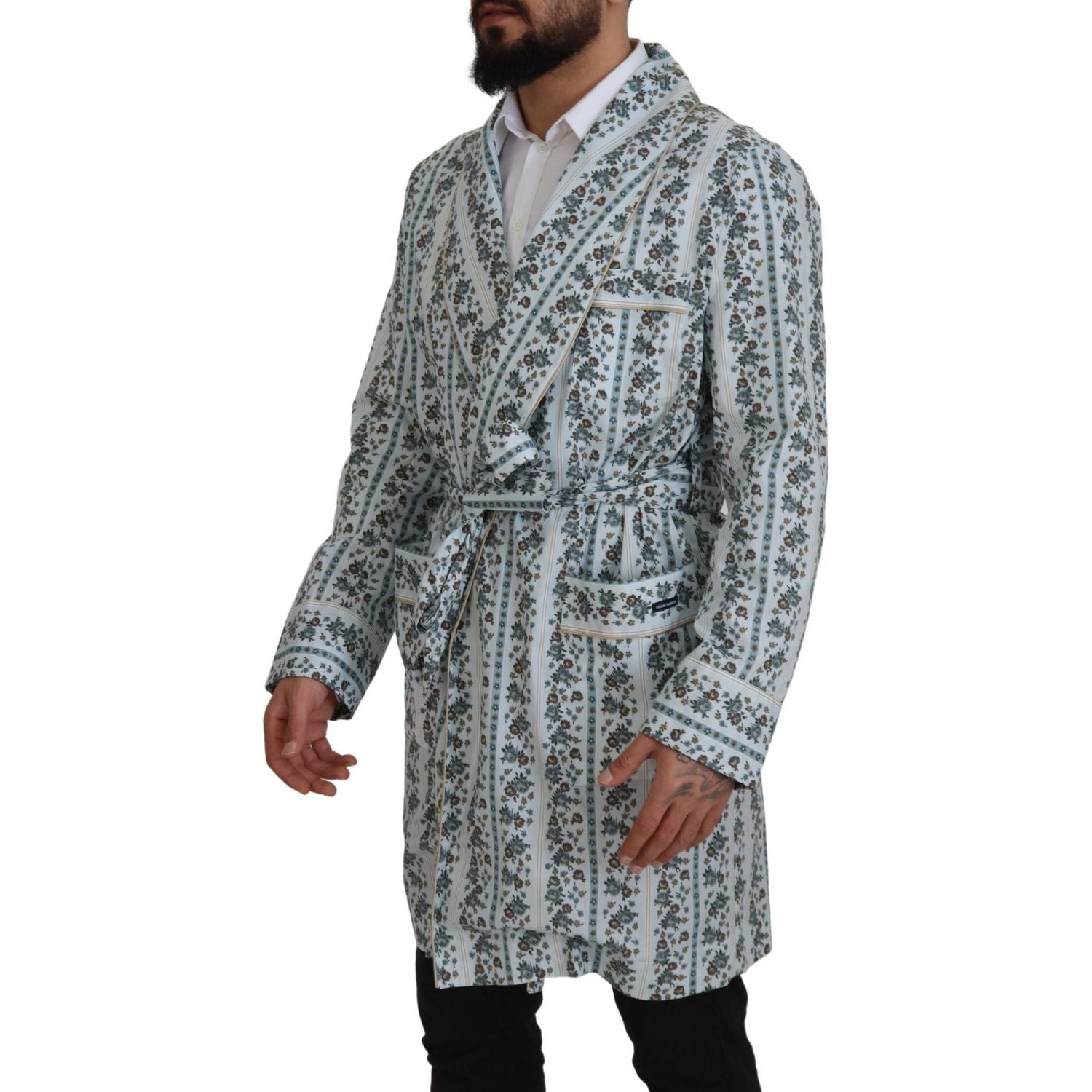 سترة قطنية أنيقة مزينة بالزهور من دولتشي آند غابانا