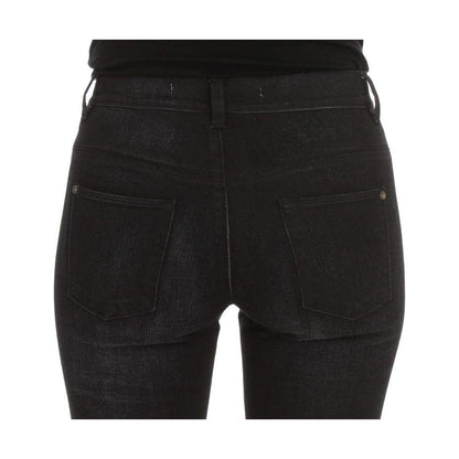 Ermanno Scervino Blue Cotton Blend Slim Fit Bootcut Jeans