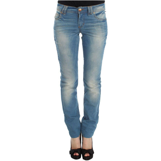 John Galliano Blue Wash Cotton Blend Slim Fit Jeans SIG30159-2