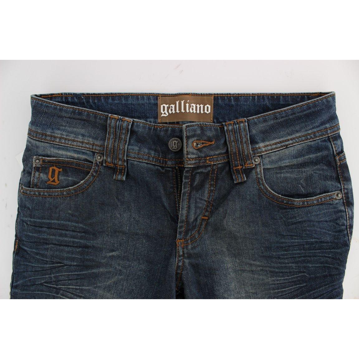 John Galliano Blue Wash Cotton Blend Slim Fit Jeans SIG30168-4