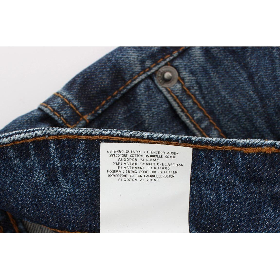 John Galliano Blue Wash Cotton Blend Slim Fit Jeans SIG30168-4