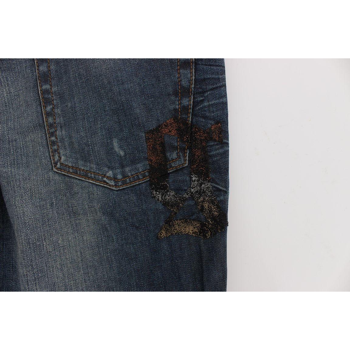 John Galliano Blue Wash Cotton Blend Slim Fit Jeans SIG30168-4