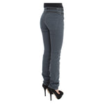 John Galliano Blue Cotton Blend Slim Fit High Waist Jeans SIG30180-2