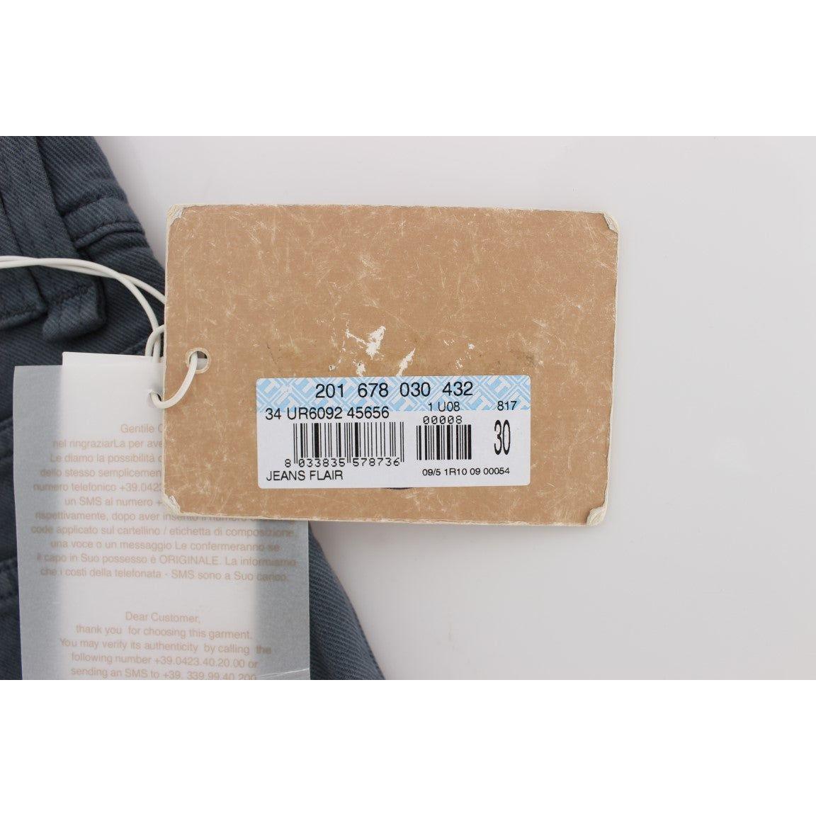 John Galliano Blue Cotton Blend Slim Fit Bootcut Jeans