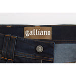 John Galliano Blue Wash Cotton Blend Boyfriend Fit Jeans SIG30207-1