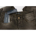 Ermanno Scervino Gray Wash Cotton Blend Slim Fit Jeans SIG30294-2