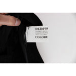 Ermanno Scervino Black Velvet Cotton Capri Bootcut Pants SIG30396-1